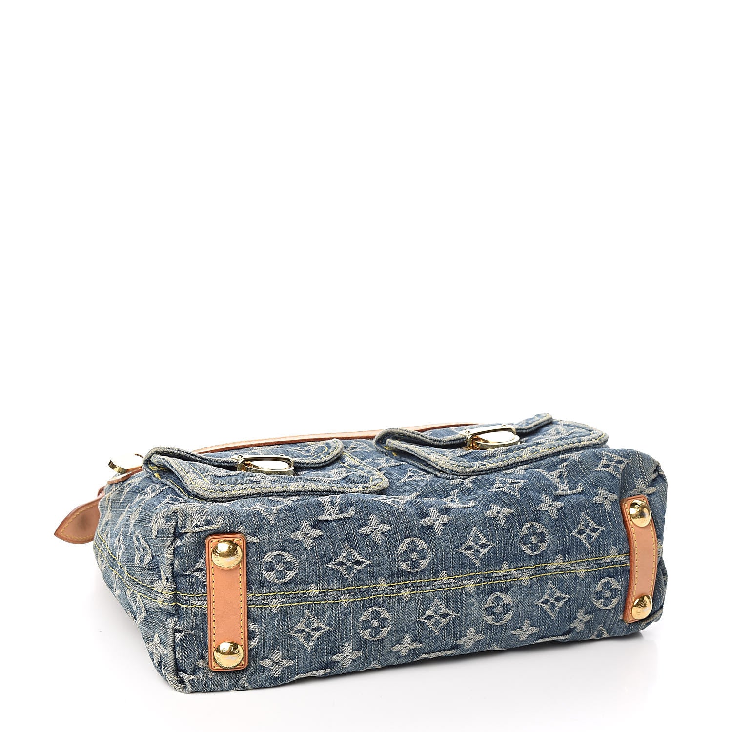 Louis Vuitton Monogram Denim Baggy PM Blue 4 of 11