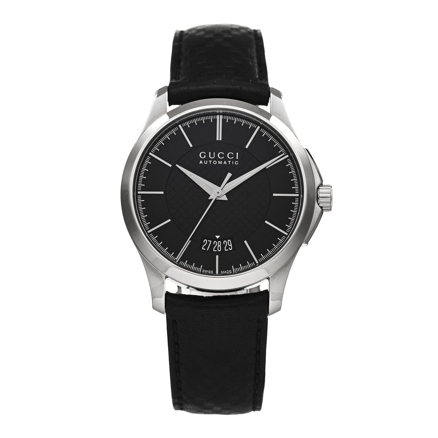Stainless Steel Calfskin 38mm G-Timeless Automatic Watch Black