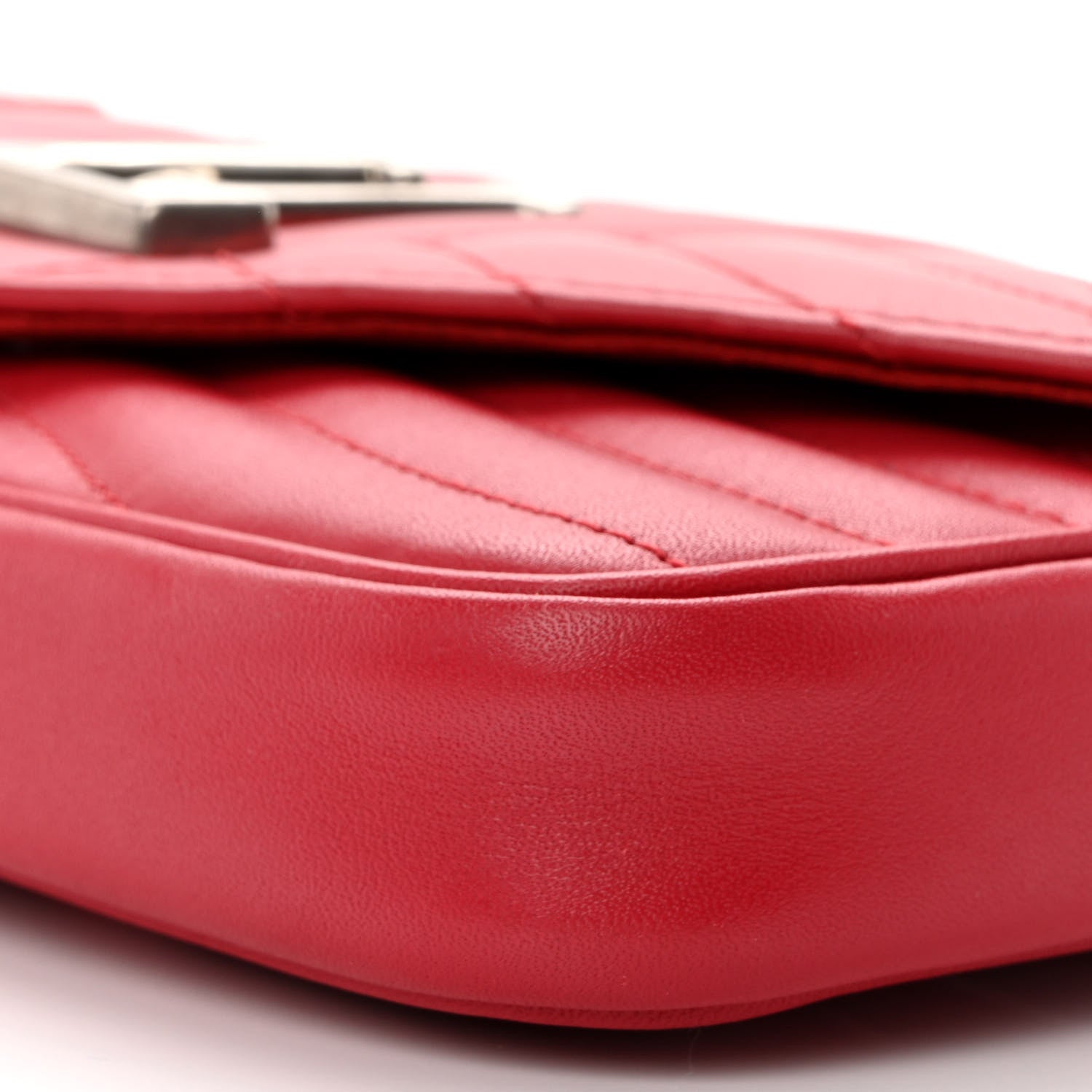 Louis Vuitton Calfskin New Wave Chain Pochette Scarlet 10 of 10