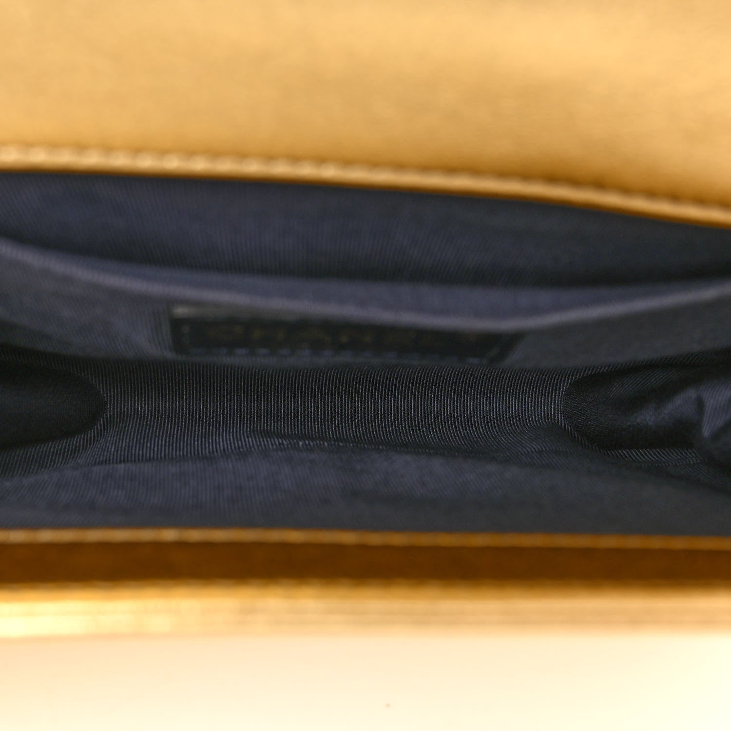 Chanel Metallic Lambskin Embossed Small Cube Boy Flap Gold 5 of 11