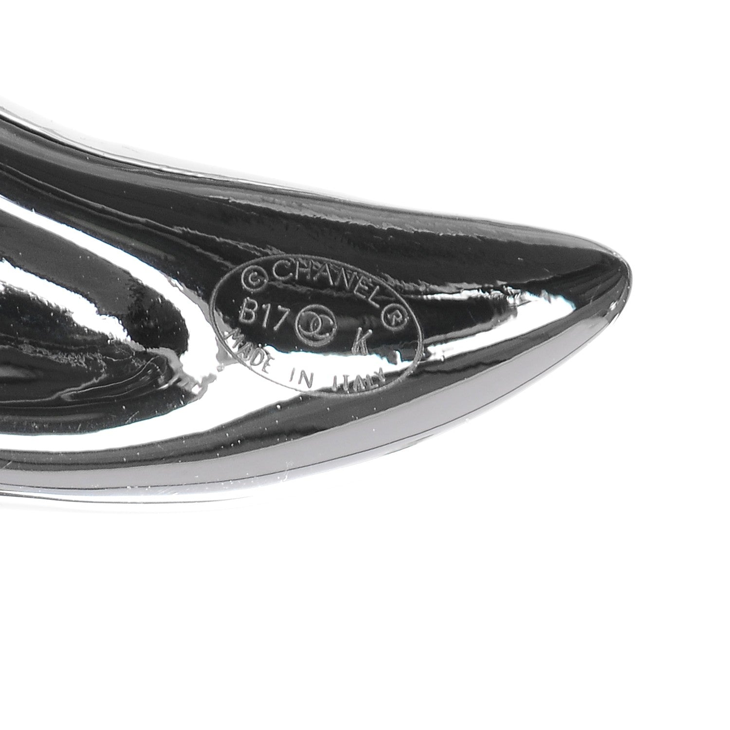 Chanel Baguette Crystal CC Brooch Silver 4 of 5