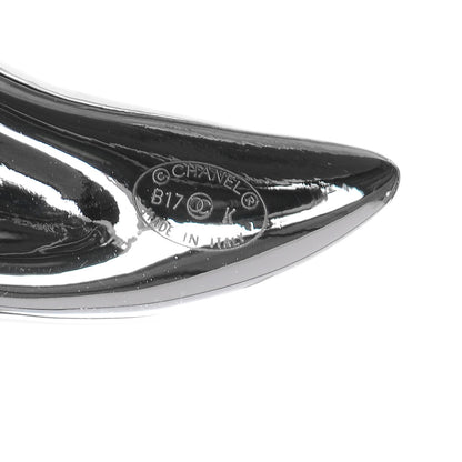 Chanel Baguette Crystal CC Brooch Silver 4 of 5