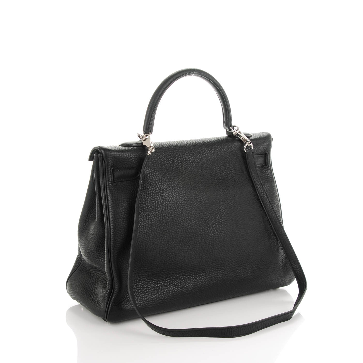 Hermes Taurillon Clemence Kelly Retourne 35 Black 3 of 23
