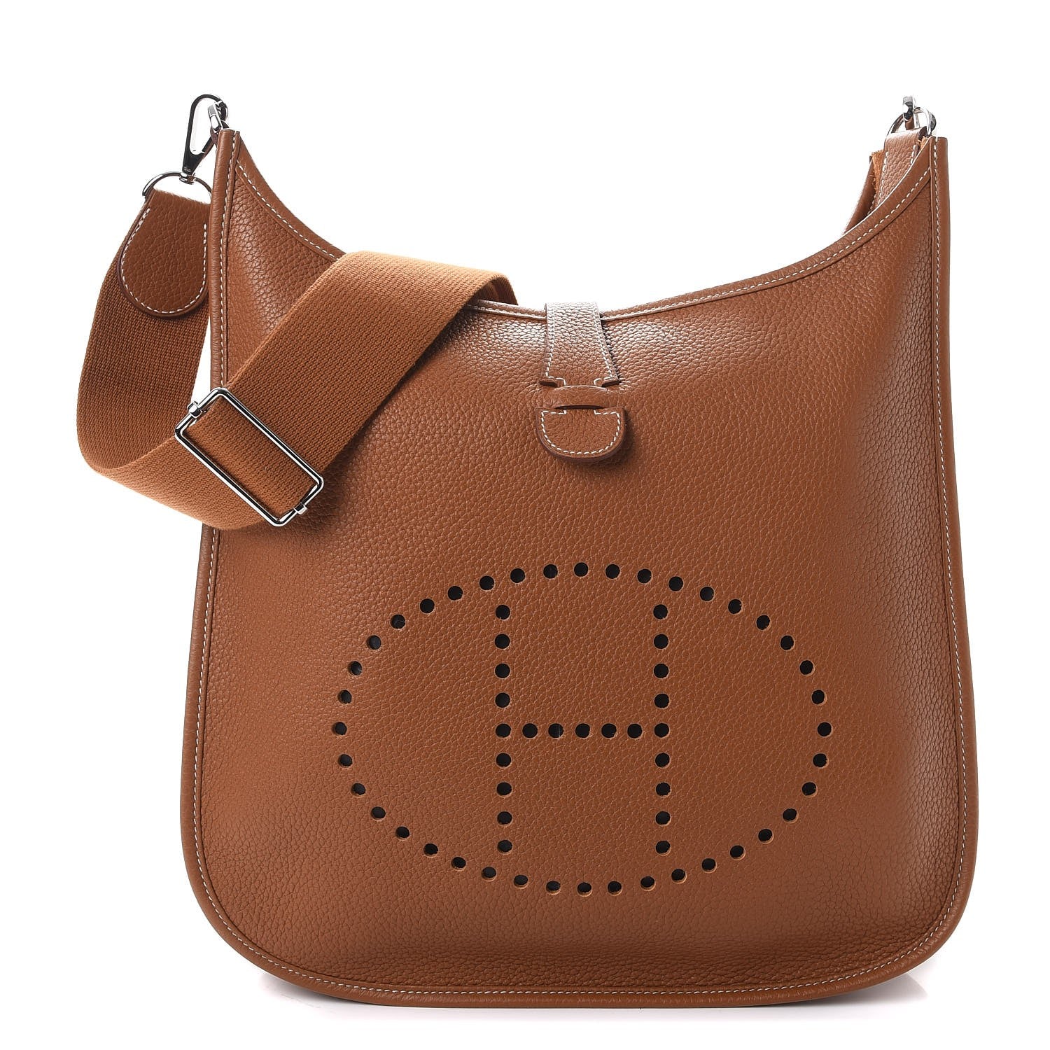 Hermes Taurillon Clemence Evelyne III GM Gold 1 of 7