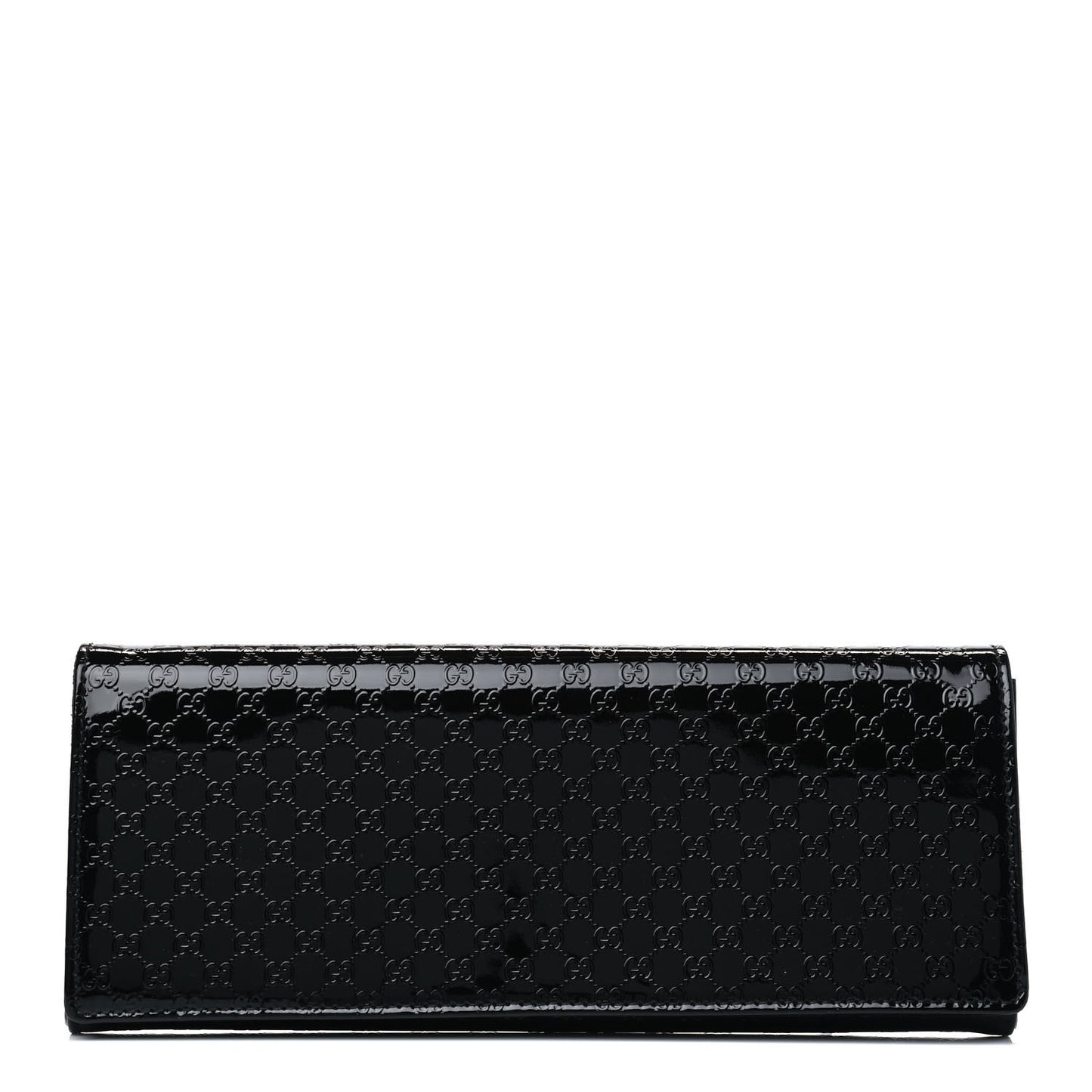 Patent Microguccissima Small Broadway Clutch Black