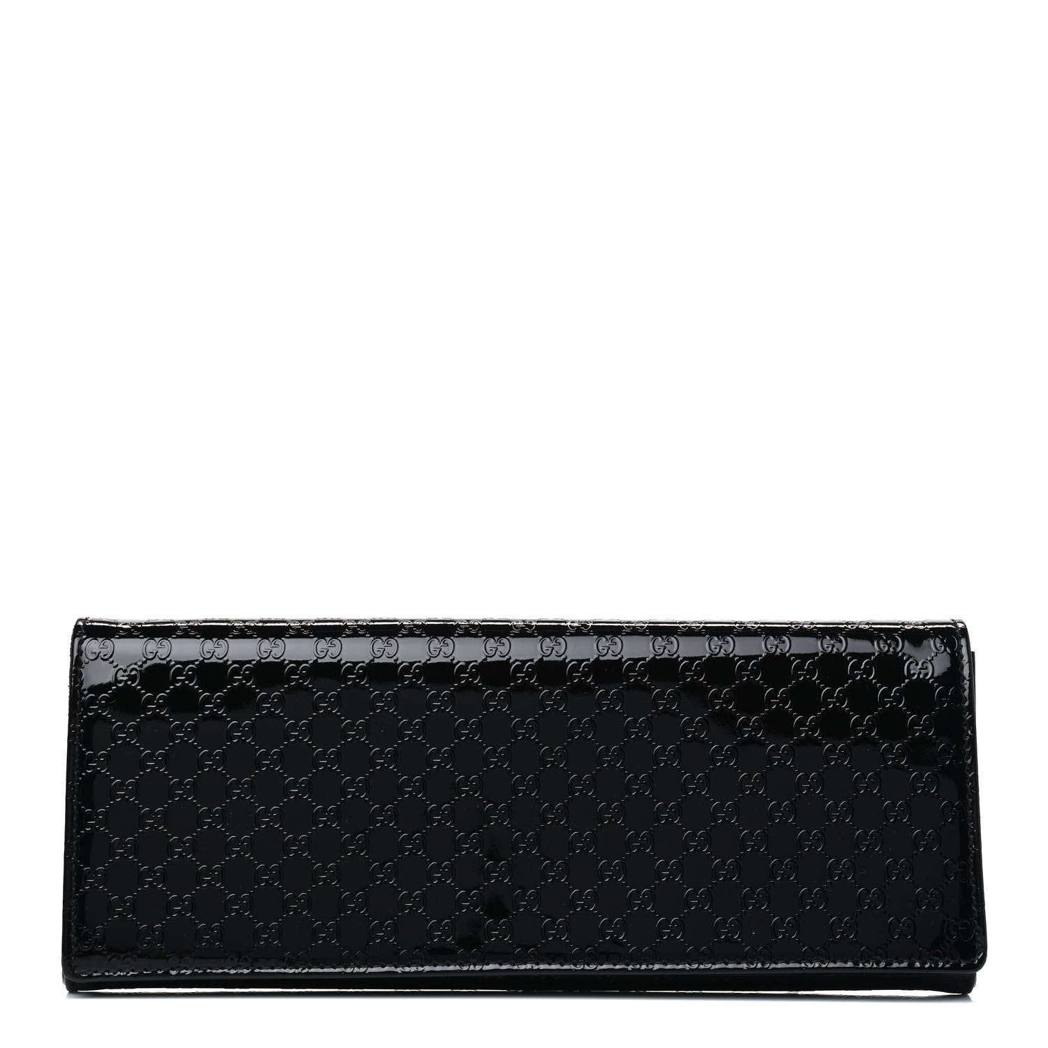 Gucci Patent Microguccissima Small Broadway Clutch Black 1 of 4