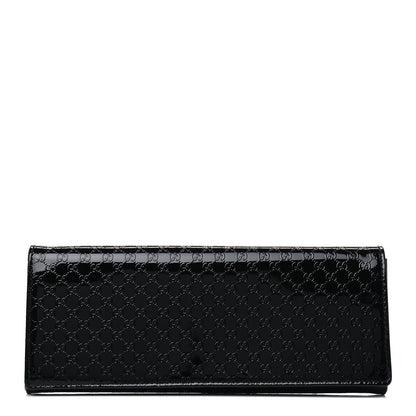 Gucci Patent Microguccissima Small Broadway Clutch Black 1 of 4