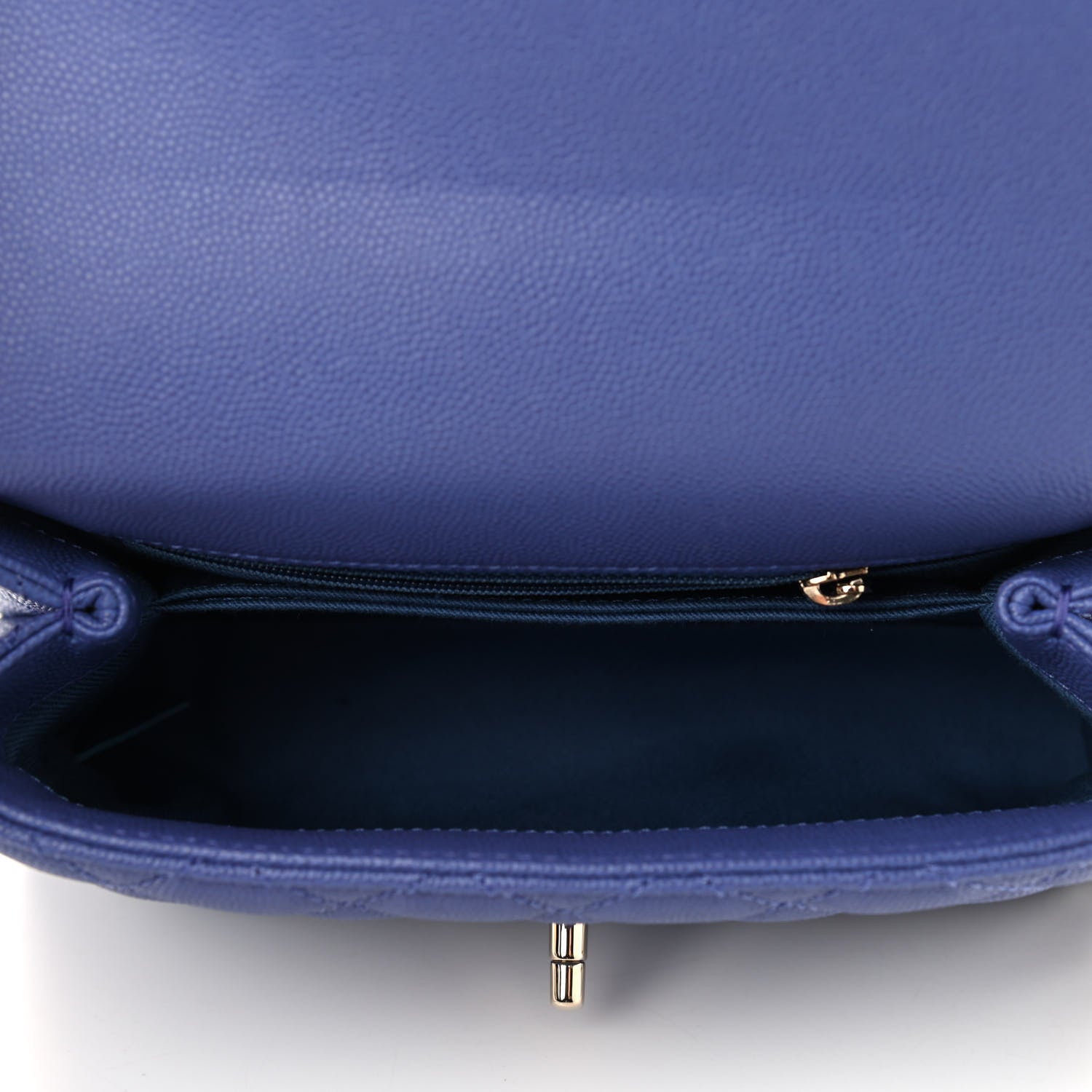 Chanel Caviar Quilted Mini Coco Handle Flap Purple 5 of 9
