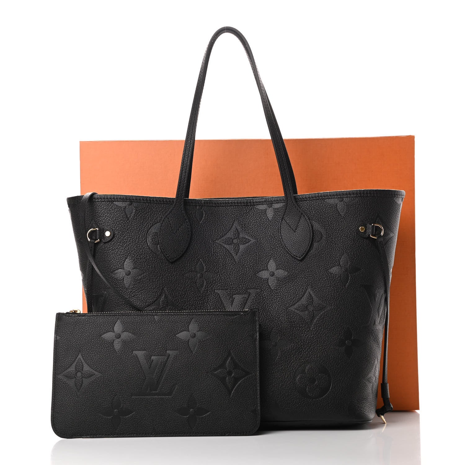 Louis Vuitton Empreinte Monogram Giant Neverfull MM Black 12 of 12