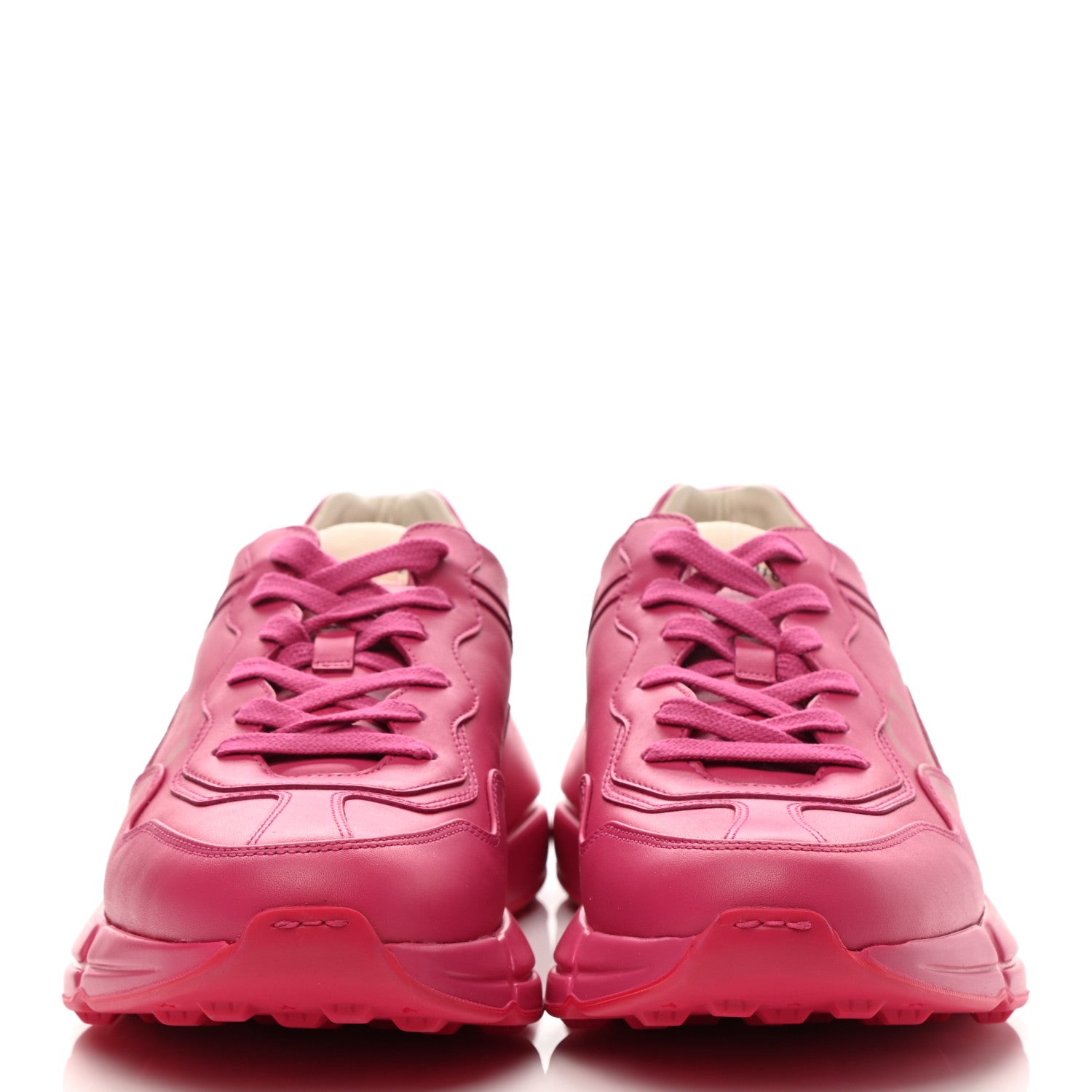 Gucci Calfskin Logo Mens Rhyton Sneakers 9 Box Pink 2 of 11