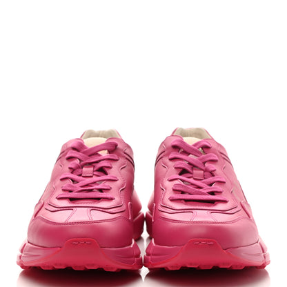 Gucci Calfskin Logo Mens Rhyton Sneakers 9 Box Pink 2 of 11