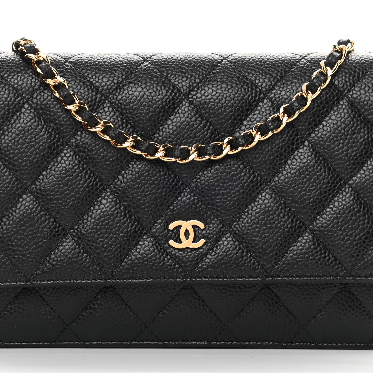 Chanel Caviar Quilted Wallet On Chain WOC Black 9 of 13