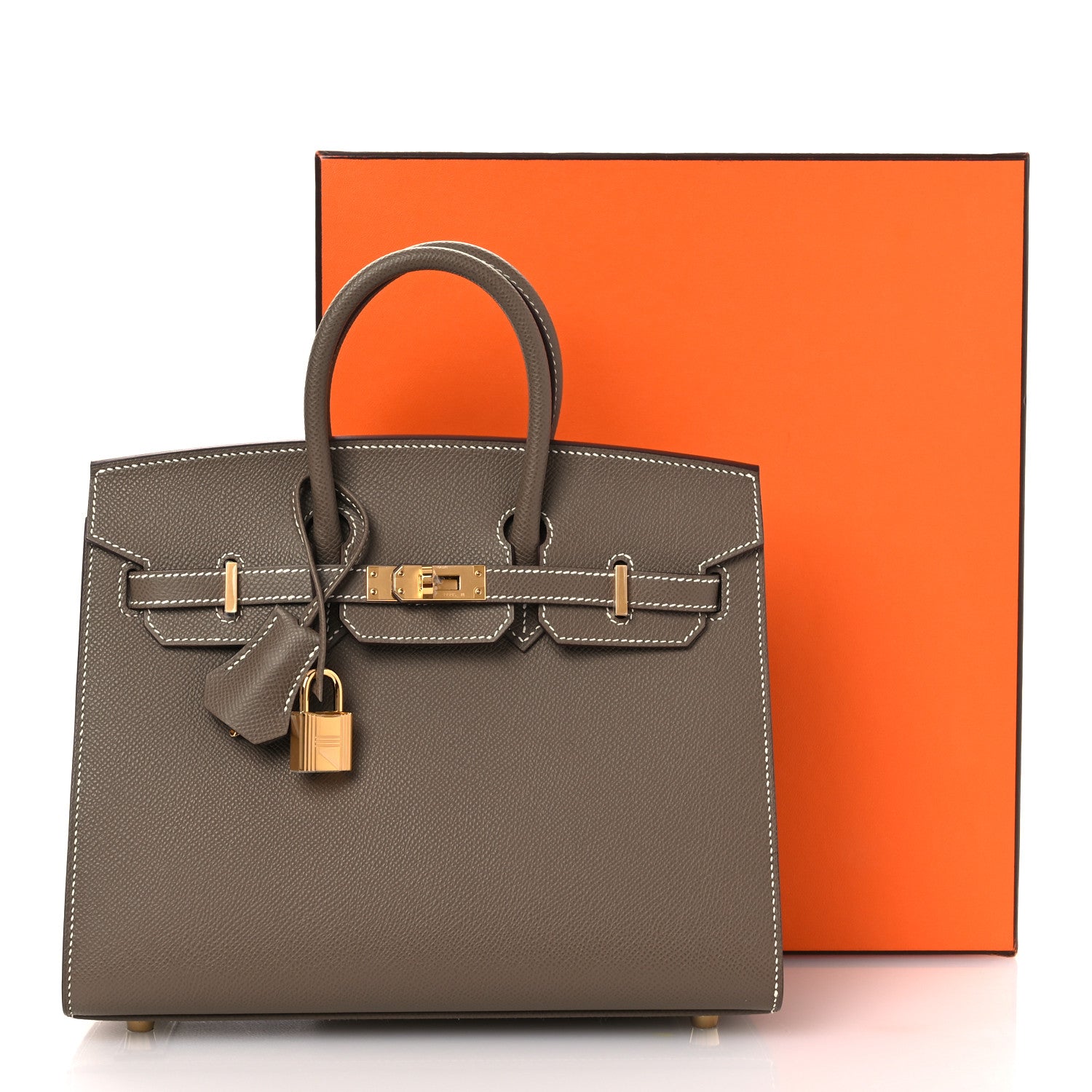 Hermes Epsom Birkin Sellier 25 Etoupe 14 of 14