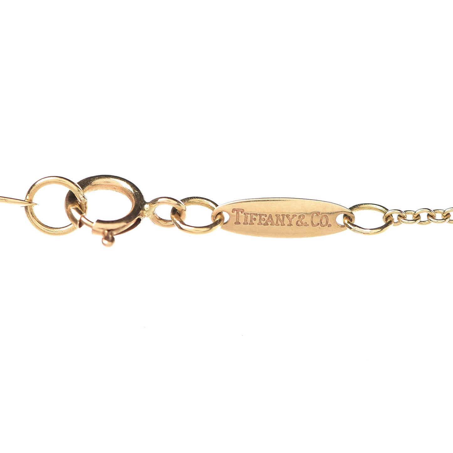 18K Yellow Gold Elsa Peretti 3 Open Heart Station Necklace