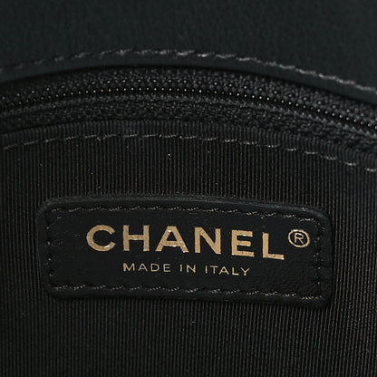 Chanel Grained Calfskin Small Chevron Chic Top Handle Flap Black 6 of 11