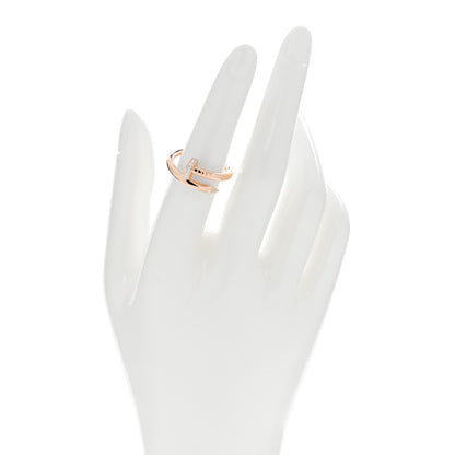 Cartier 18K Pink Gold Diamond Juste Un Clou Ring 54 6.75 2 of 5