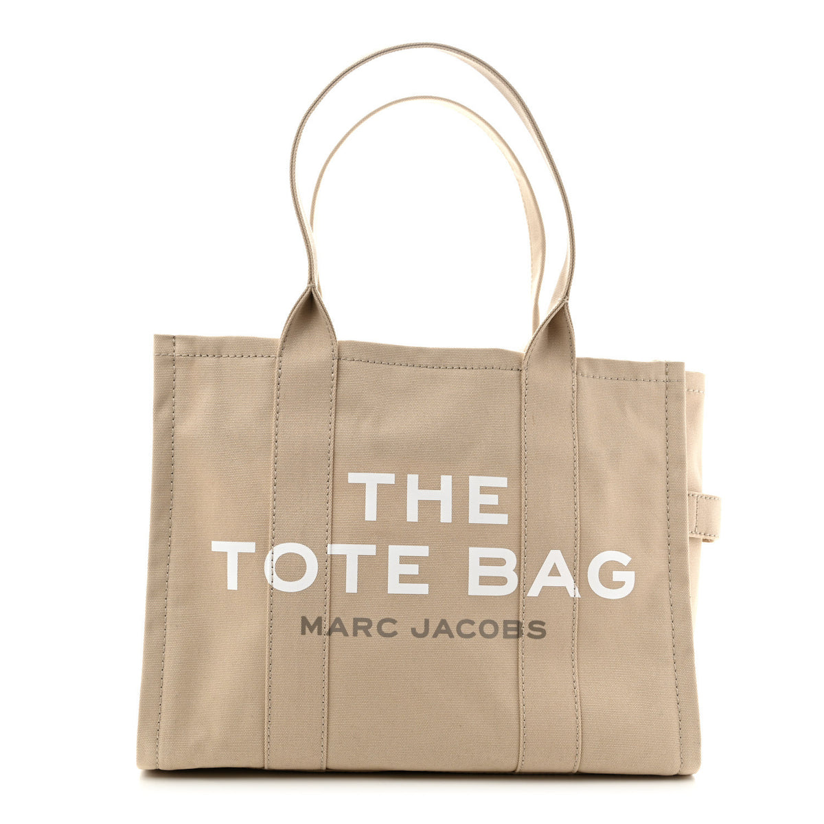 Cotton Canvas Large The Tote Bag Beige