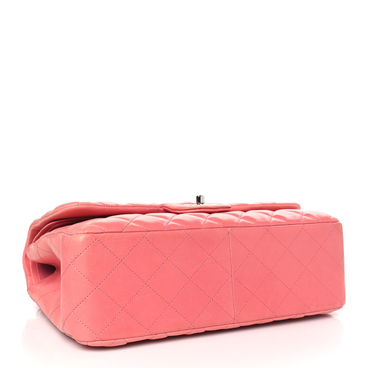 Chanel Lambskin Quilted Jumbo Double Flap Pink 4 of 10