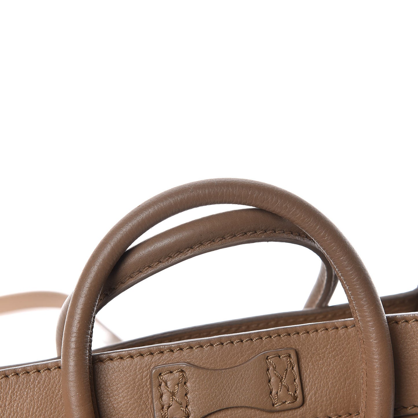 Smooth Calfskin Nano Luggage Camel