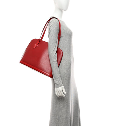 Louis Vuitton Epi Lussac Castillan Red 2 of 10