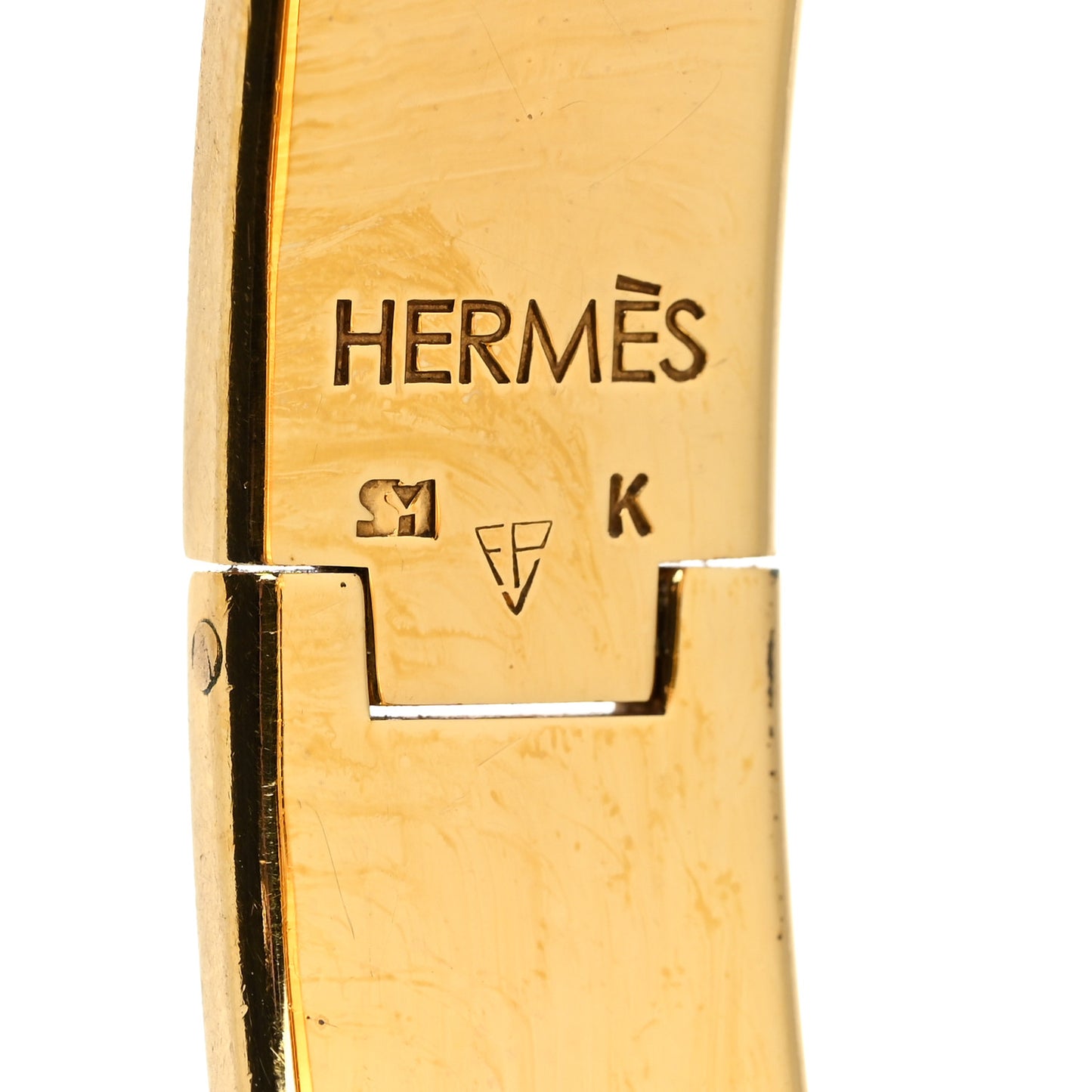 Enamel Narrow Clic Clac H Bracelet PM Orange