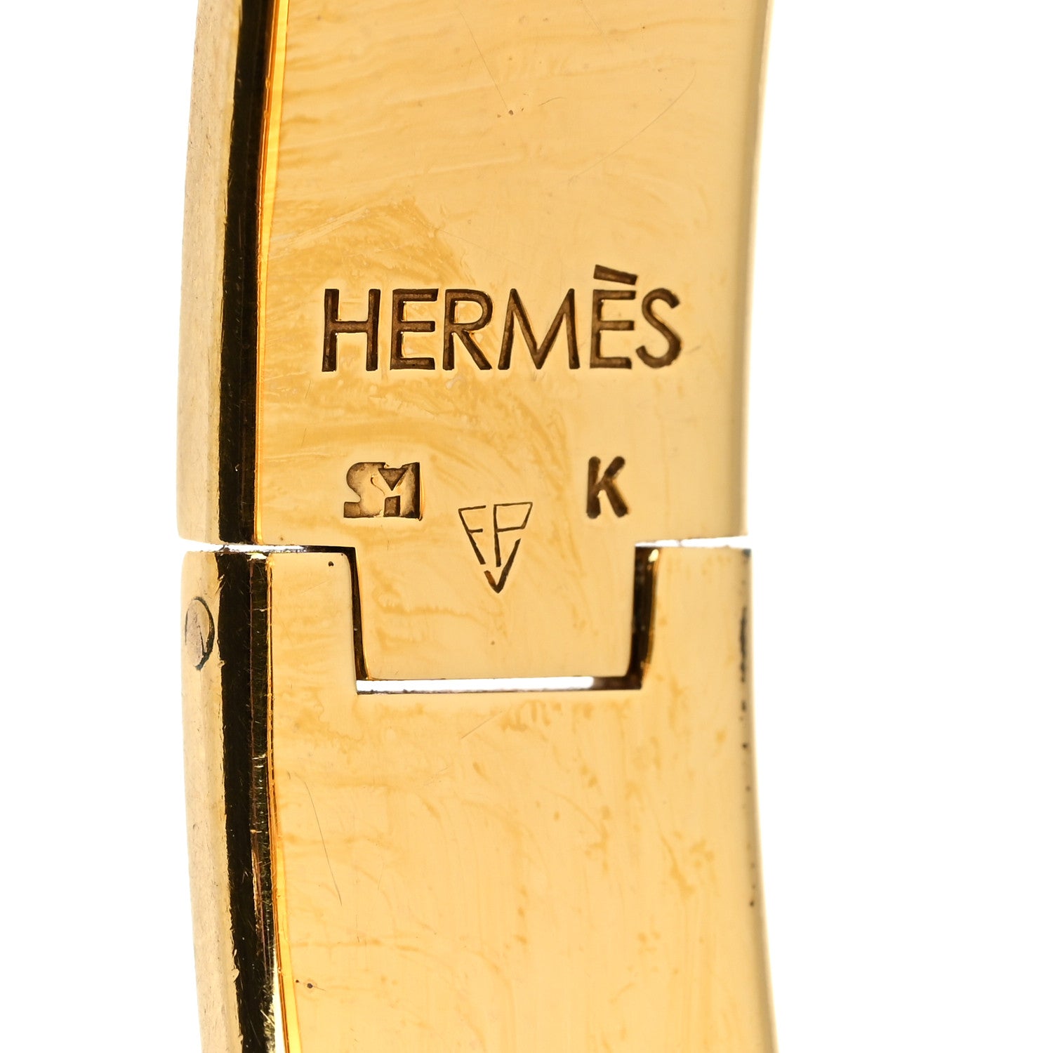 Hermes Enamel Narrow Clic Clac H Bracelet PM Orange 4 of 5
