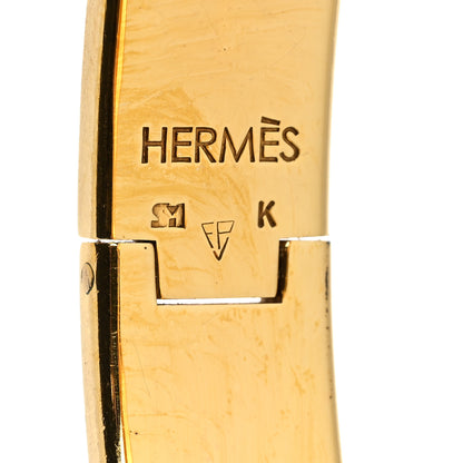 Hermes Enamel Narrow Clic Clac H Bracelet PM Orange 4 of 5
