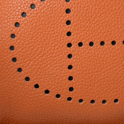 Hermes Taurillon Clemence Evelyne III PM Orange 11 of 15