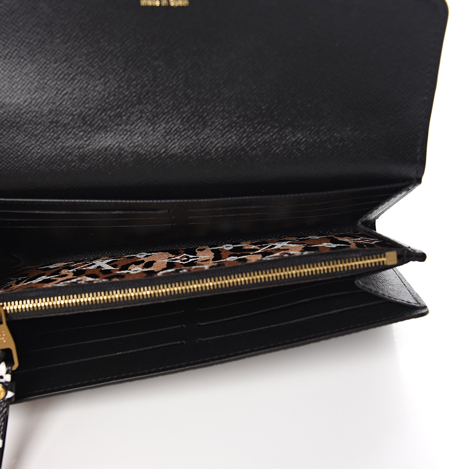 Louis Vuitton Monogram Giant Jungle Sarah Wallet Black 4 of 7