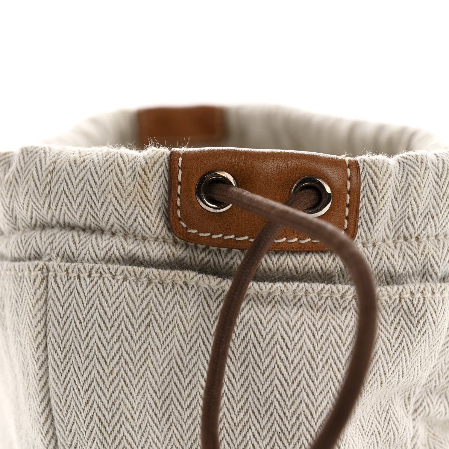 Hermes Canvas Barenia Fourbi 25 MM Pouch Naturel Fauve 9 of 9