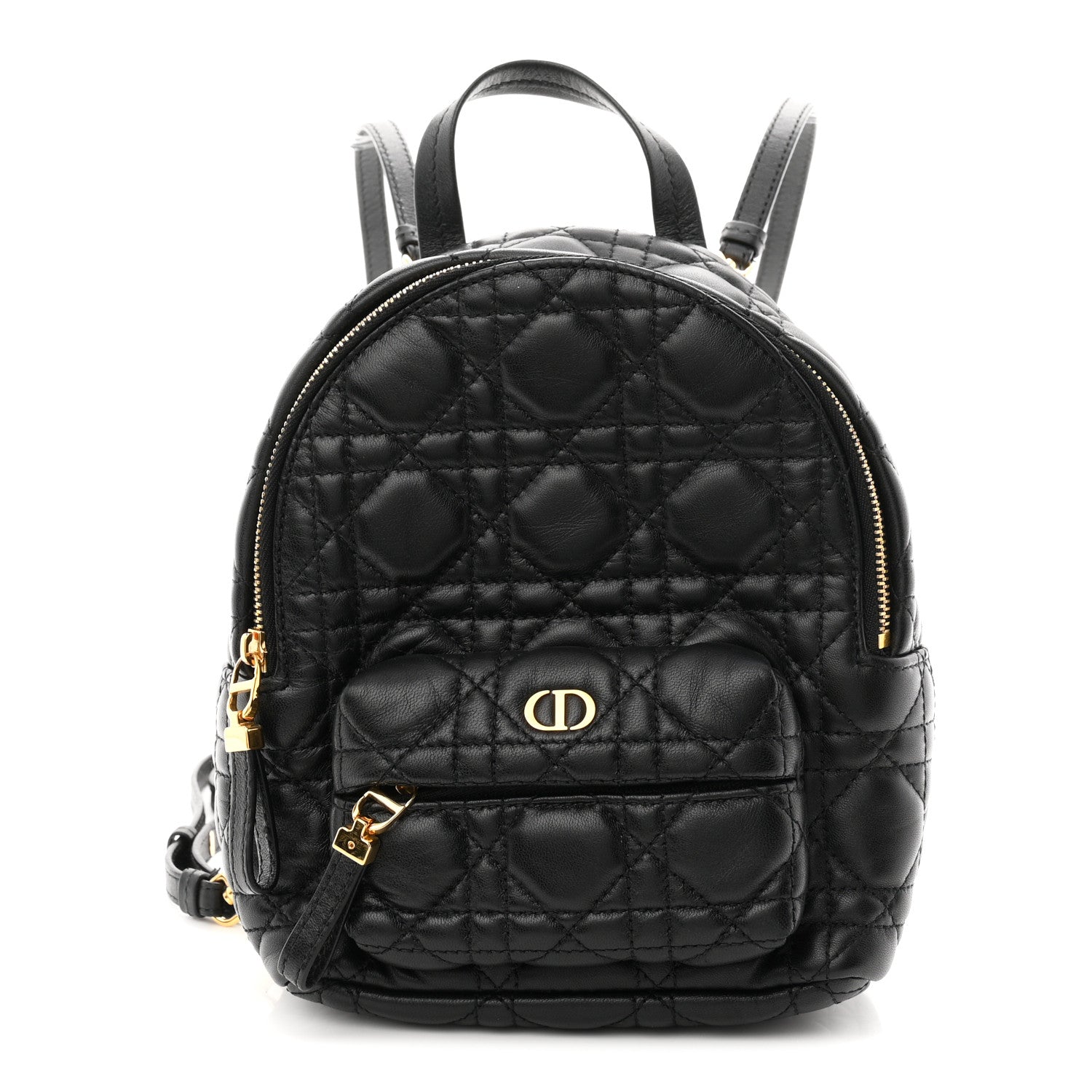 Christian Dior Lambskin Cannage Mini Backpack Black 1 of 11
