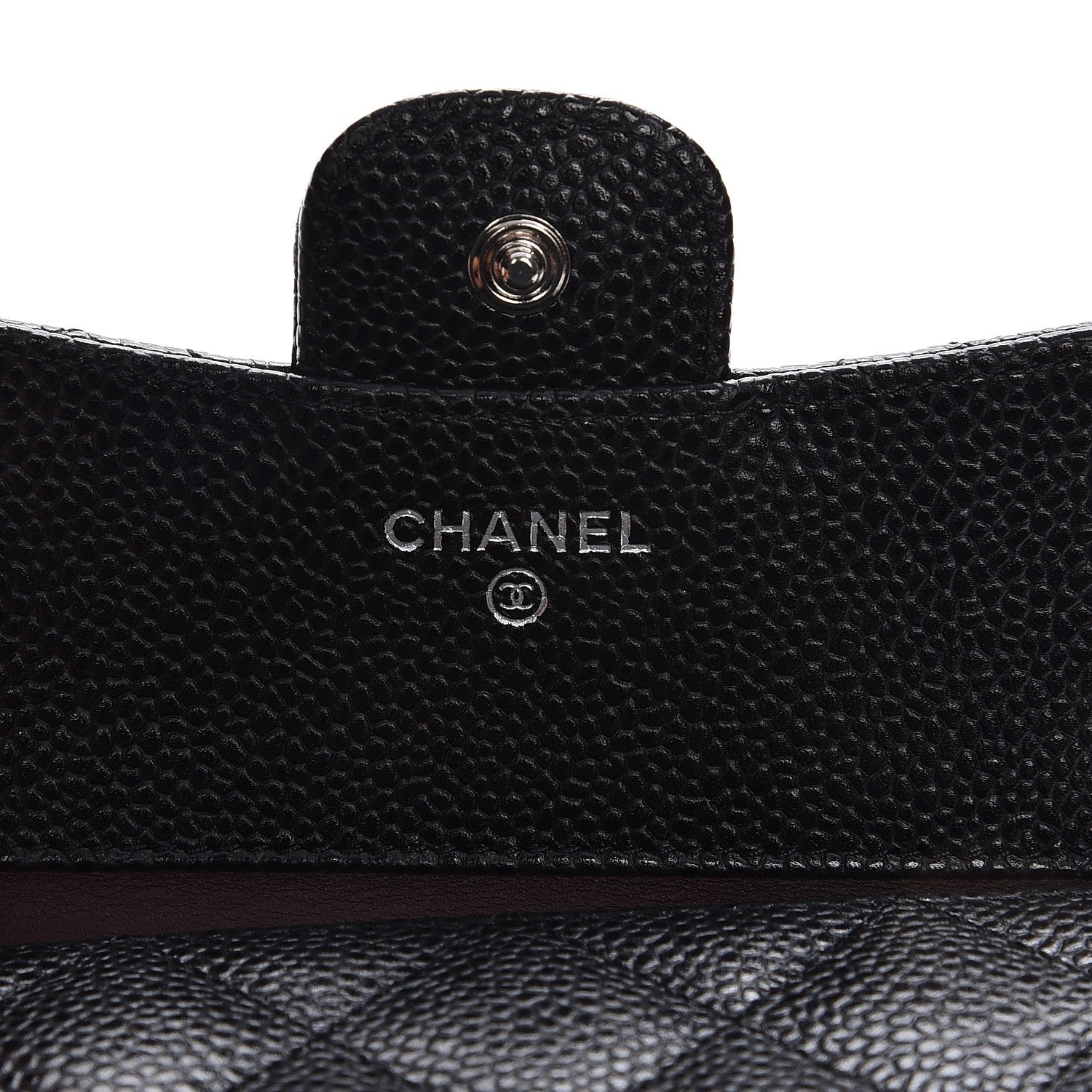 Chanel Caviar Quilted Compact Flap Wallet Black 6 of 9