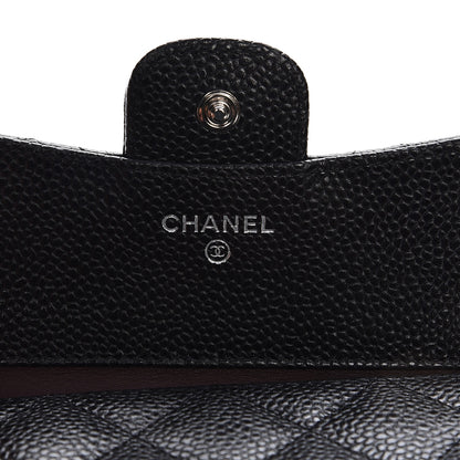 Chanel Caviar Quilted Compact Flap Wallet Black 6 of 9