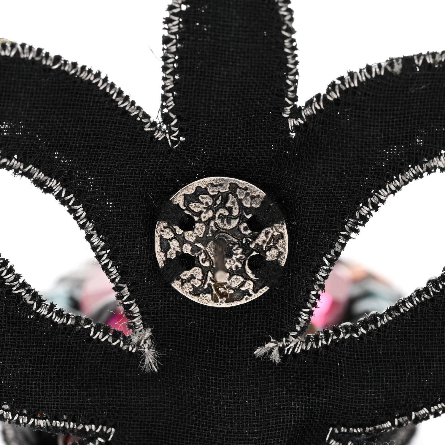 Gucci Metal Crystal Embroidered Bow Earrings Multicolor 4 of 8