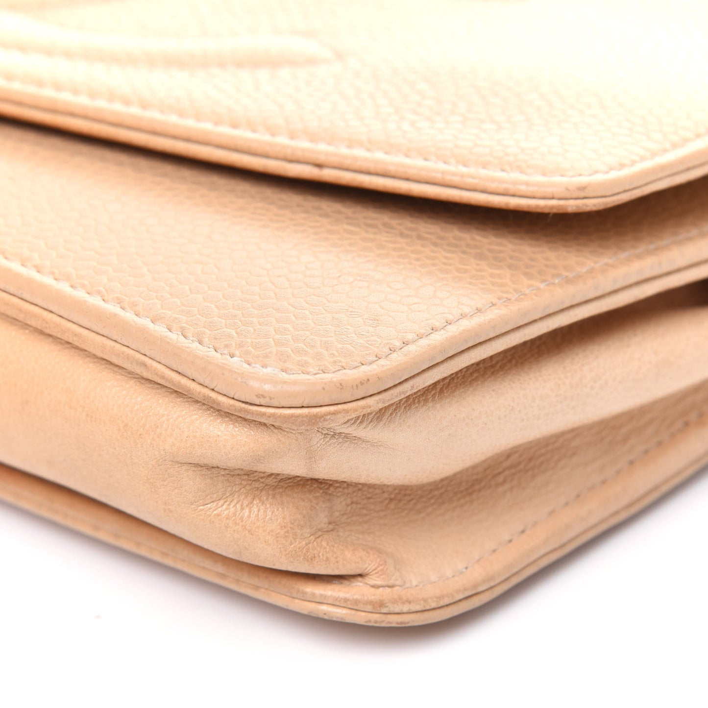 Caviar Timeless CC Wallet on Chain WOC Beige