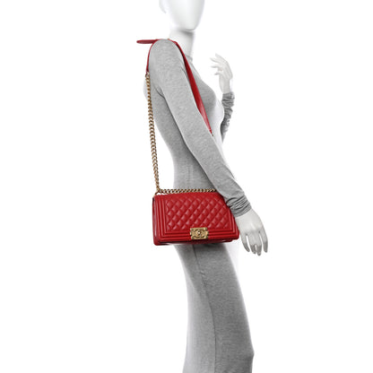 Chanel Lambskin Quilted Medium Boy Flap Red 3 of 11