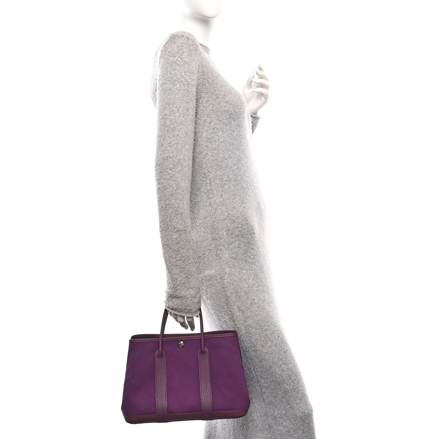 Hermes Toile Militaire Negonda Garden Party 30 TPM Cassis 2 of 10