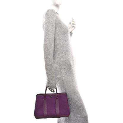 Hermes Toile Militaire Negonda Garden Party 30 TPM Cassis 2 of 10