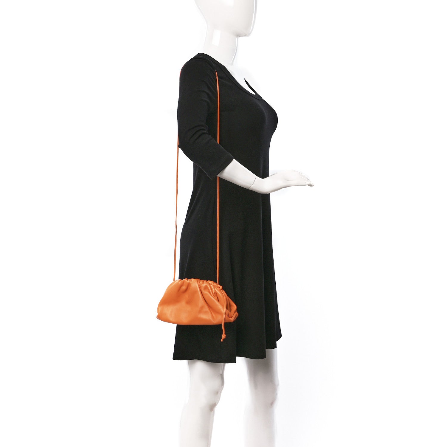 Bottega Veneta Butter Calfskin The Mini Pouch Light Orange 2 of 10