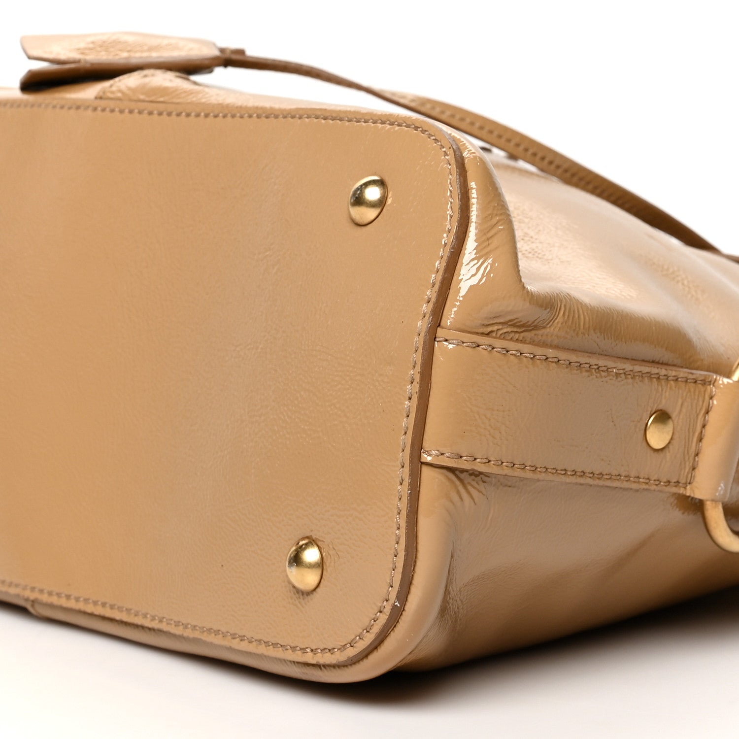 Saint Laurent Patent Oversized Muse Beige 9 of 11