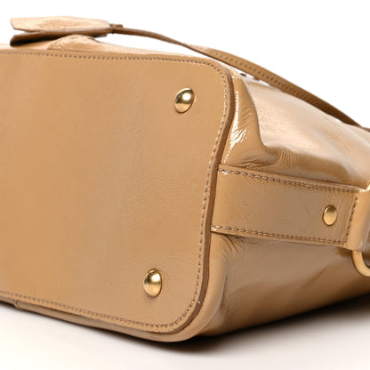 Saint Laurent Patent Oversized Muse Beige 9 of 11
