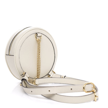 Gucci Textured Calfskin Web Mini Ophidia Round Backpack Mystic White 2 of 9