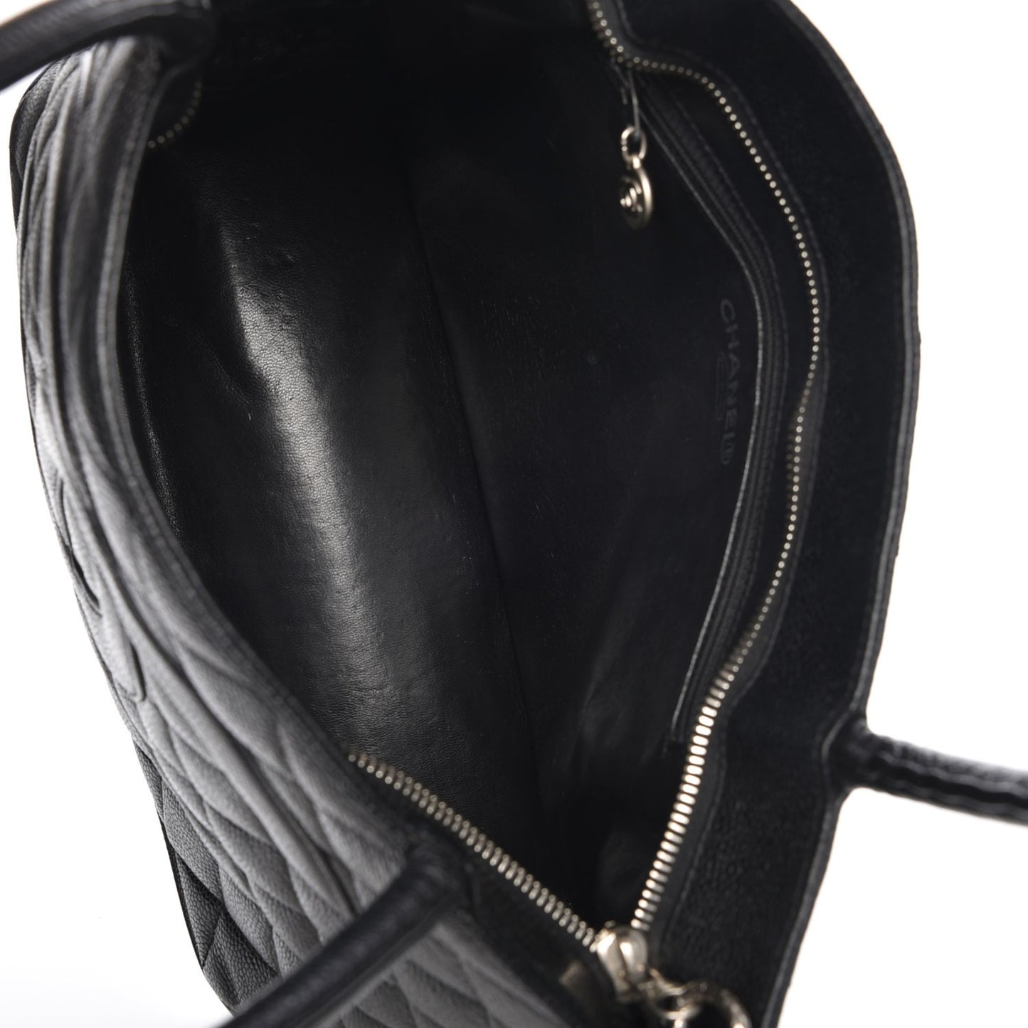 Caviar Quilted Medallion Tote Black