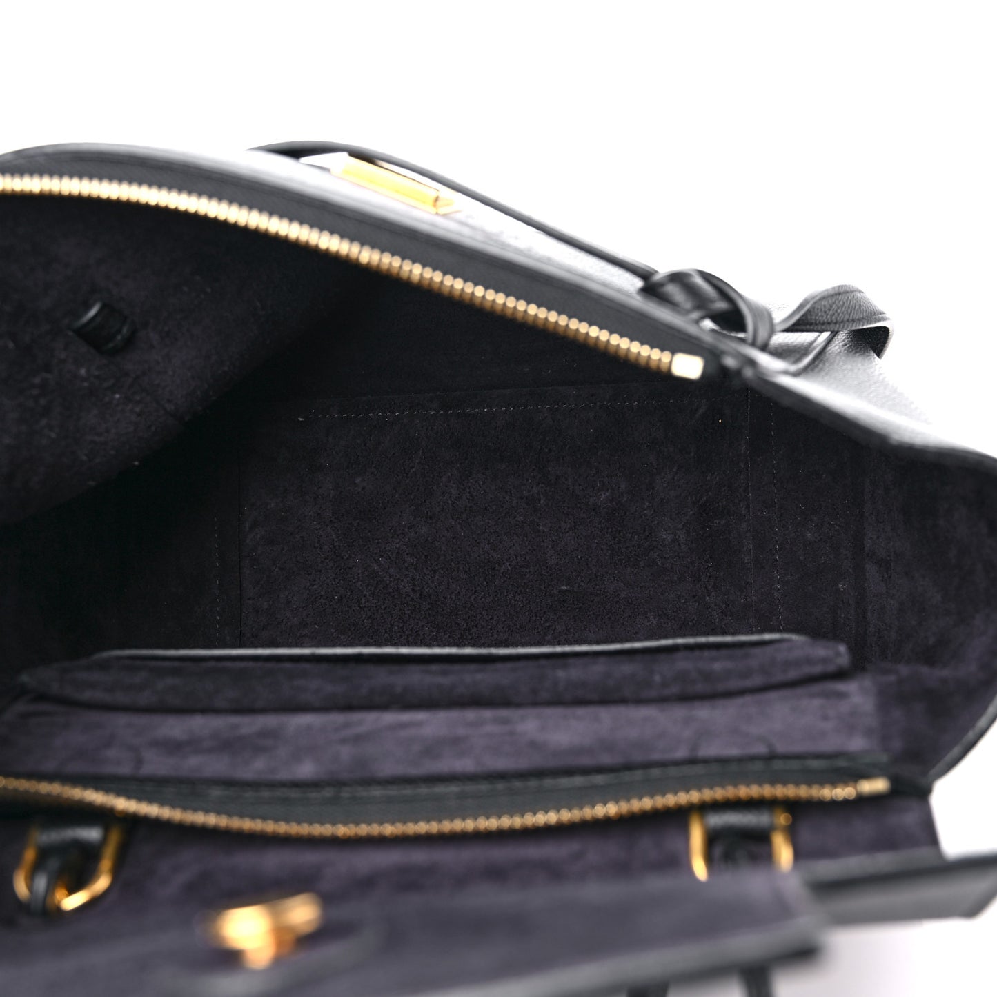 Grained Calfskin Micro Belt Bag Black
