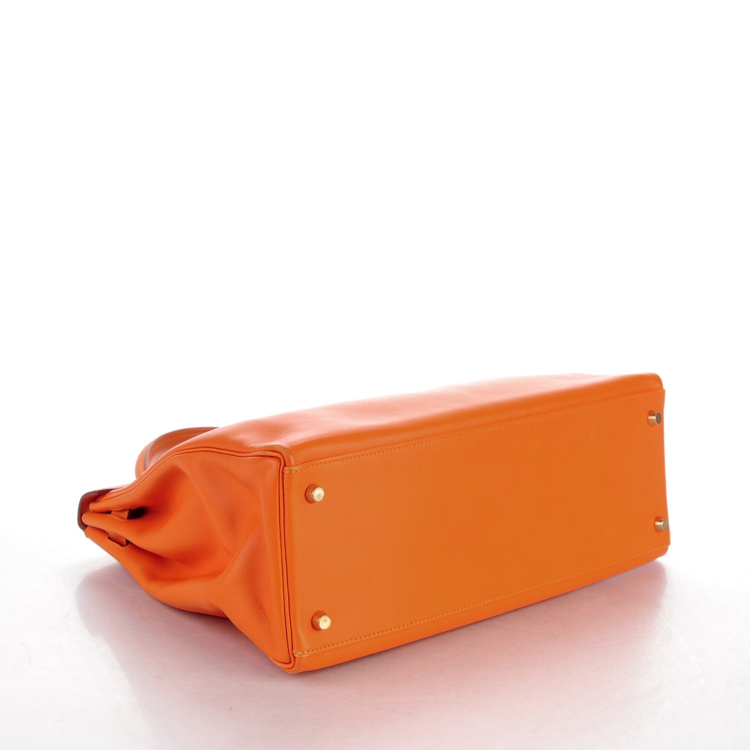 Hermes Veau Gulliver Kelly Retourne 35 Orange 6 of 31