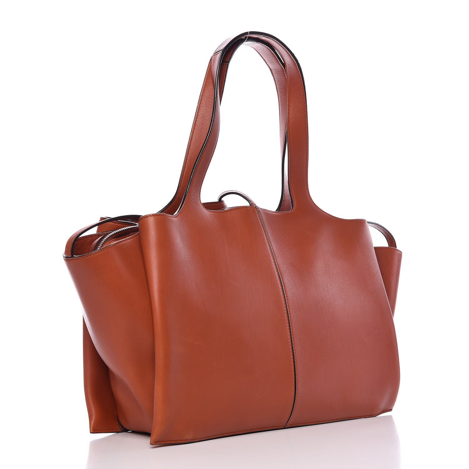 Celine Calfskin Medium Tri-Fold Bag Brick 3 of 16
