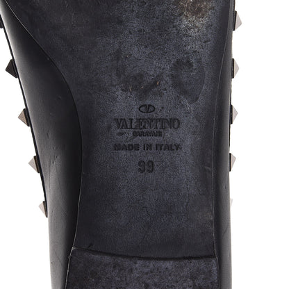 Valentino Garavani Nappa Rockstud Cage Ballerina Flats 39 Black 9 of 14