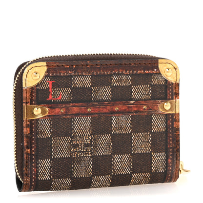 Louis Vuitton Transformed Damier Ebene Time Trunk Zippy Coin Purse 3 of 9