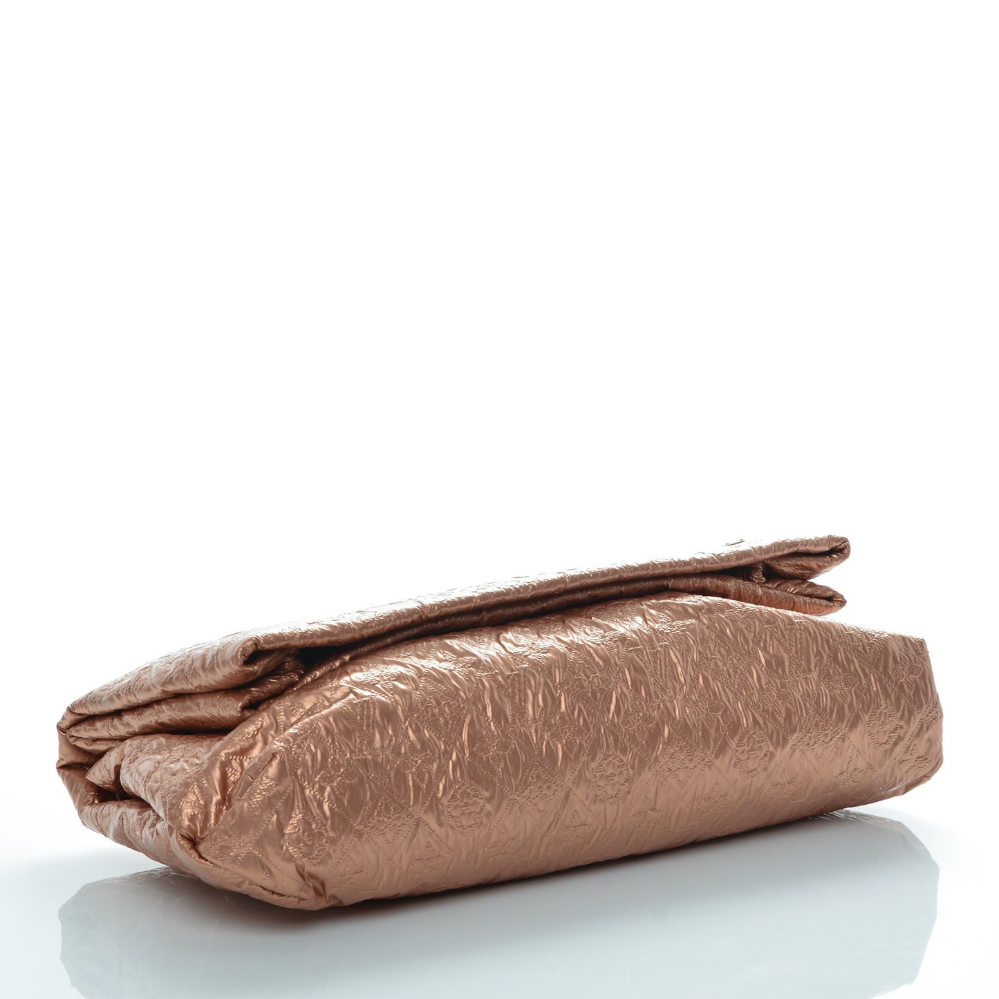 Jacquard Quilted Monogram Limelight Clutch GM Rose Gold