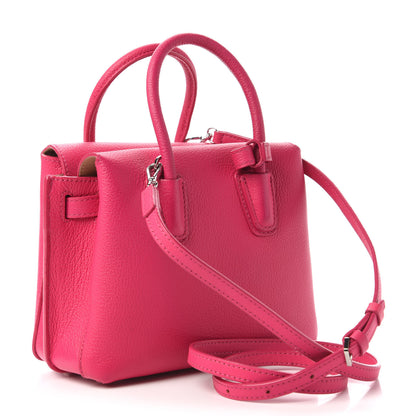 MCM Grained Calfskin X-Mini Milla Tote Beetroot Pink 3 of 7